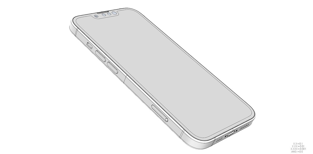 iphone 13 系列(依据官方图纸)手机 3d模型