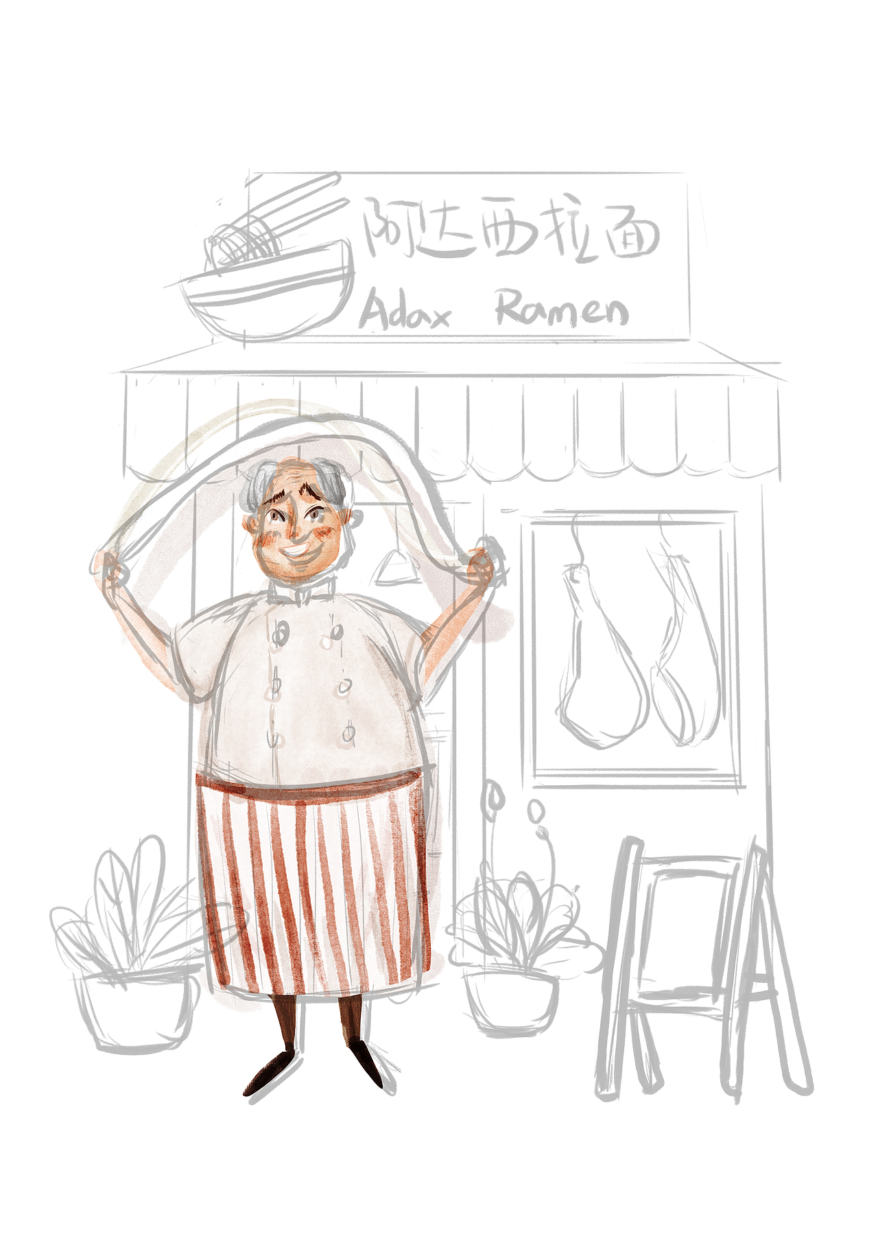 淡彩人物练习（图ZMjI1NjcwOTc2） - 儿童插画 - 站酷设计师神笔玛娘原创素材 - 站酷ZCOOL