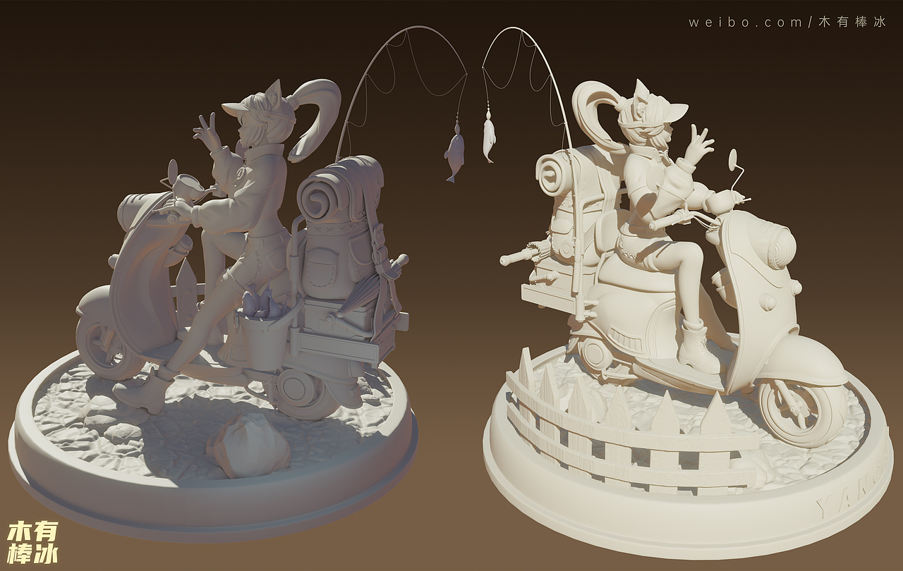 钓鱼猫娘-莉莉（图ZMjkyNzg1Mjk2） - 人物/生物 - 站酷设计师木有棒冰原创素材 - 站酷ZCOOL