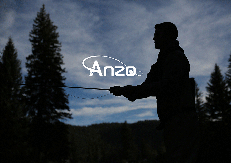 渔具品牌logo设计|Anzo品牌形象设计（图ZODg2MTI3ODA=） - 品牌 - 站酷设计师东德品牌设计原创素材 - 站酷ZCOOL