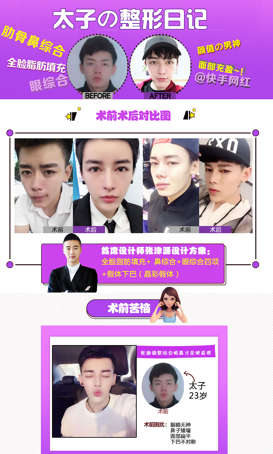 整形机构网站页面展示（图ZMTI4MTYwNDc2） - 企业官网 - 站酷设计师千千7原创素材 - 站酷ZCOOL