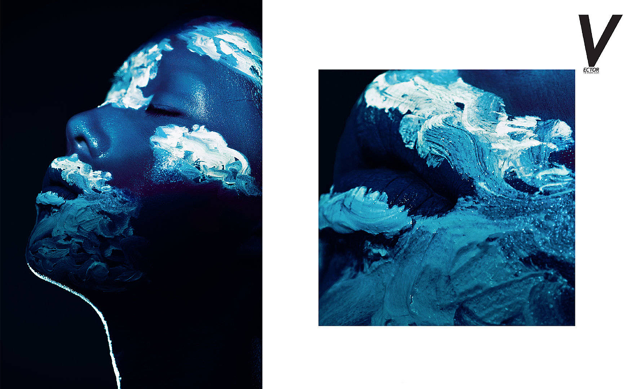 摄影杂志妆面创作 《白日梦蓝》（图ZMjEzOTczODEy） - 修图/后期 - 站酷设计师摄影后期姜楚原创素材 - 站酷ZCOOL