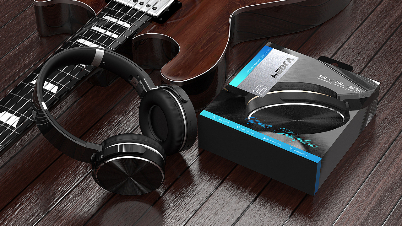 信拓-3C数码品类高端黑色系列头戴耳机包装（图ZMjA1OTI4MTQw） - 包装 - 站酷设计师信拓设计原创素材 - 站酷ZCOOL