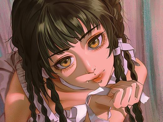 绘画记录二 | 美少女插画练习（附过程图说明）
