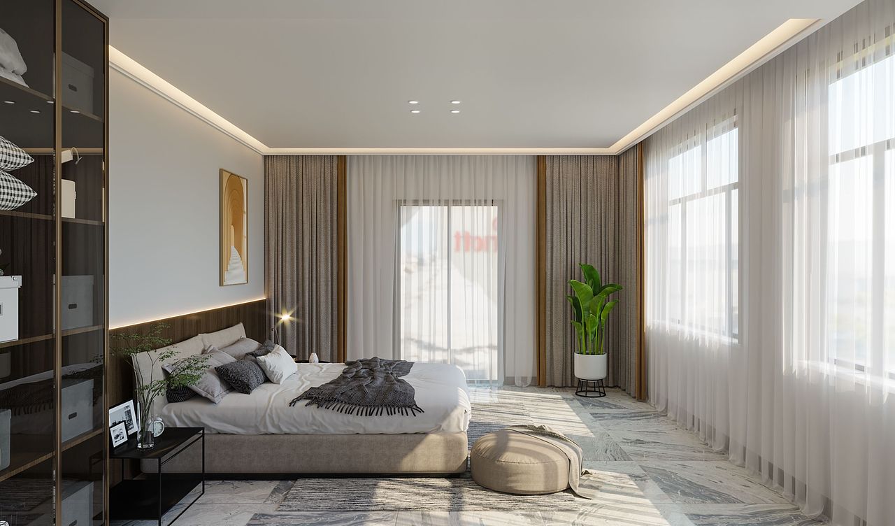 现代卧室案例分享！
