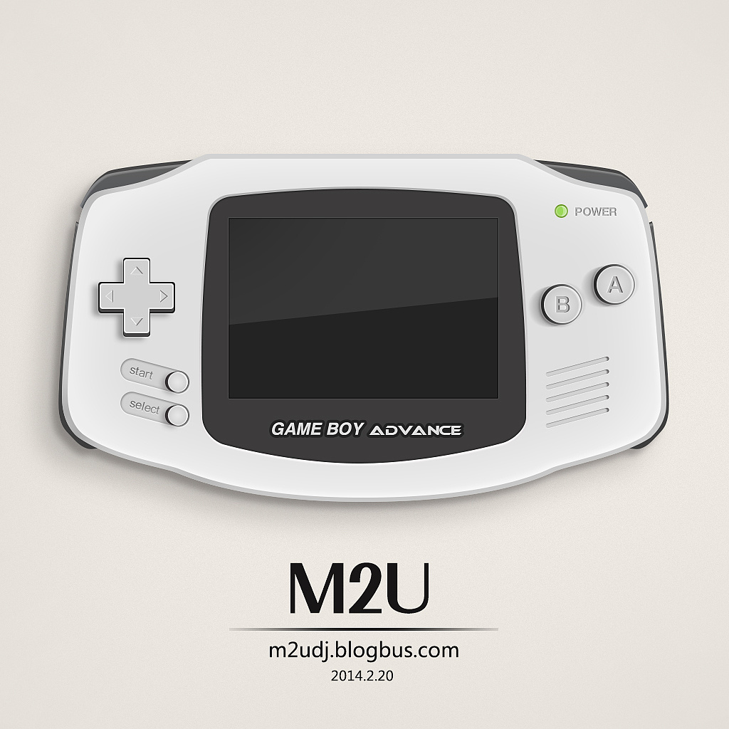 gameboyadvance(gba——童年回忆)psd
