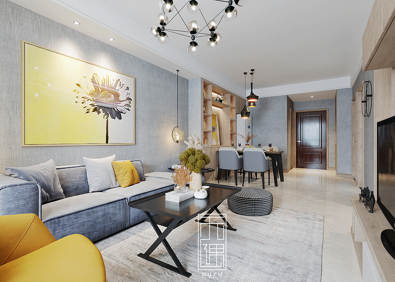 简约客厅（图ZMTQ4ODE5NzE2） - 家装设计 - 站酷设计师Mr崔原创素材 - 站酷ZCOOL