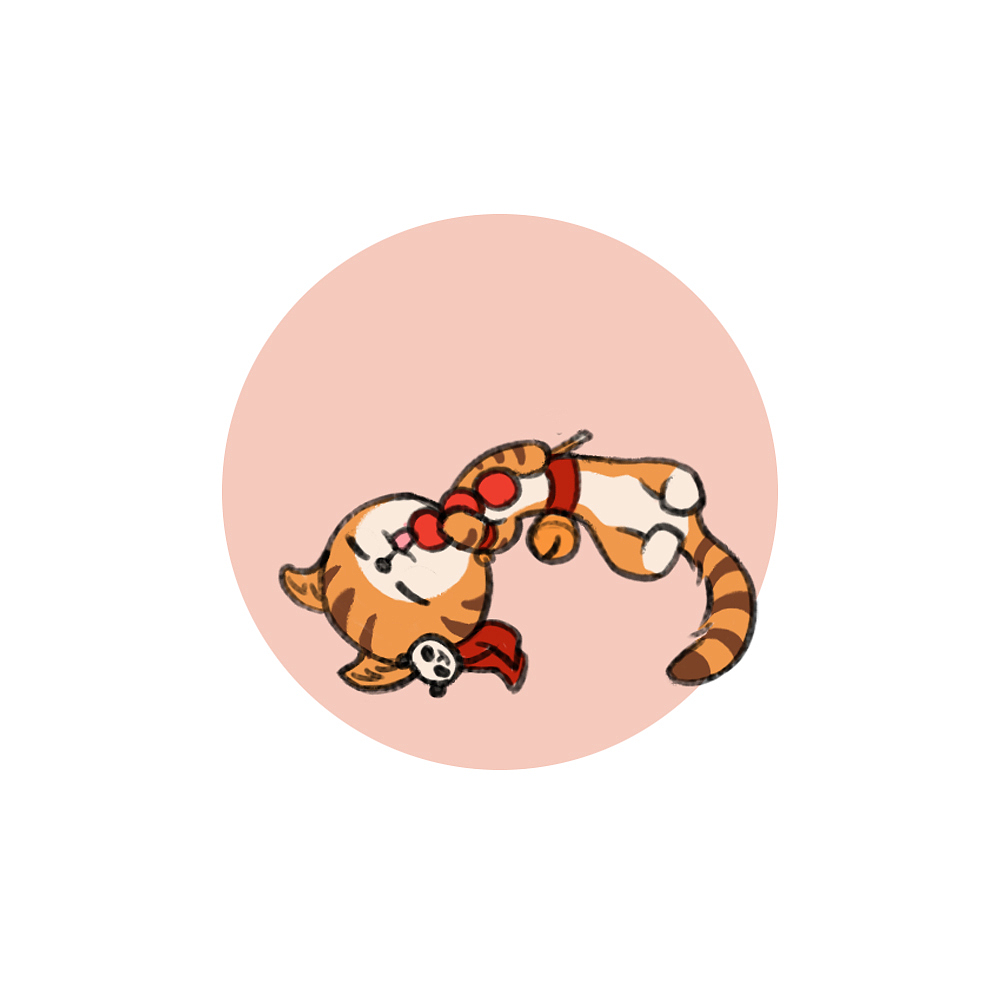 游戏角色猫形象化练习摸鱼