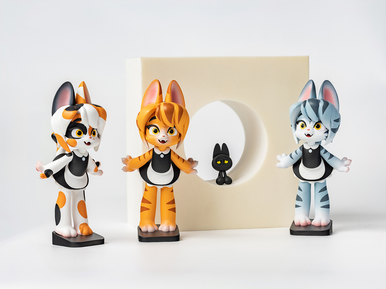 盲盒摄影 女仆猫>空想造物 x lumo摄影 |摄影|产品摄影|哇工作室