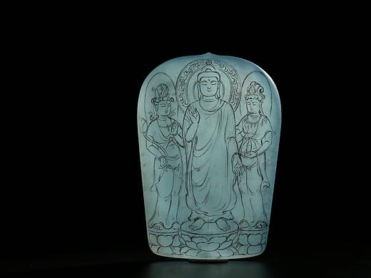 西方三圣（蓝水料）