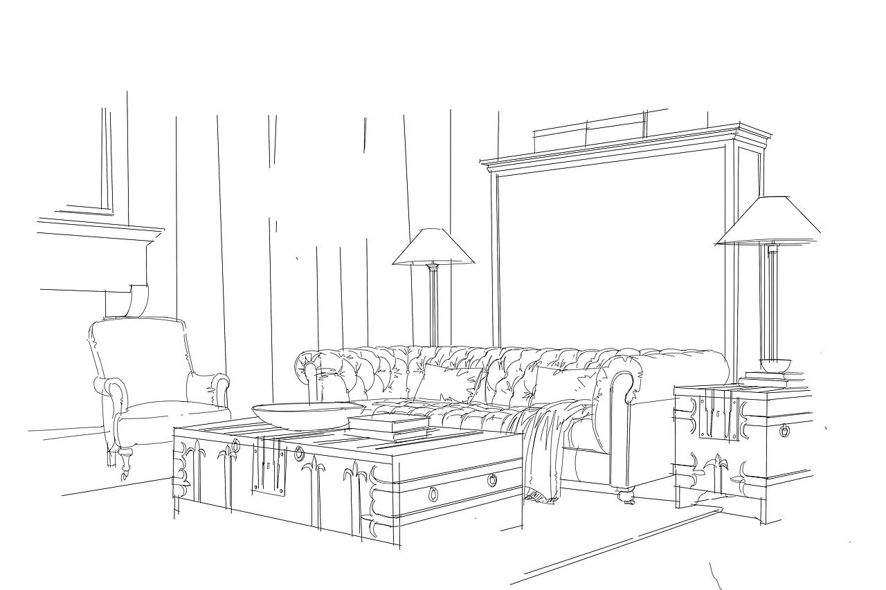 室内手绘空间步骤图上色欣赏（五）