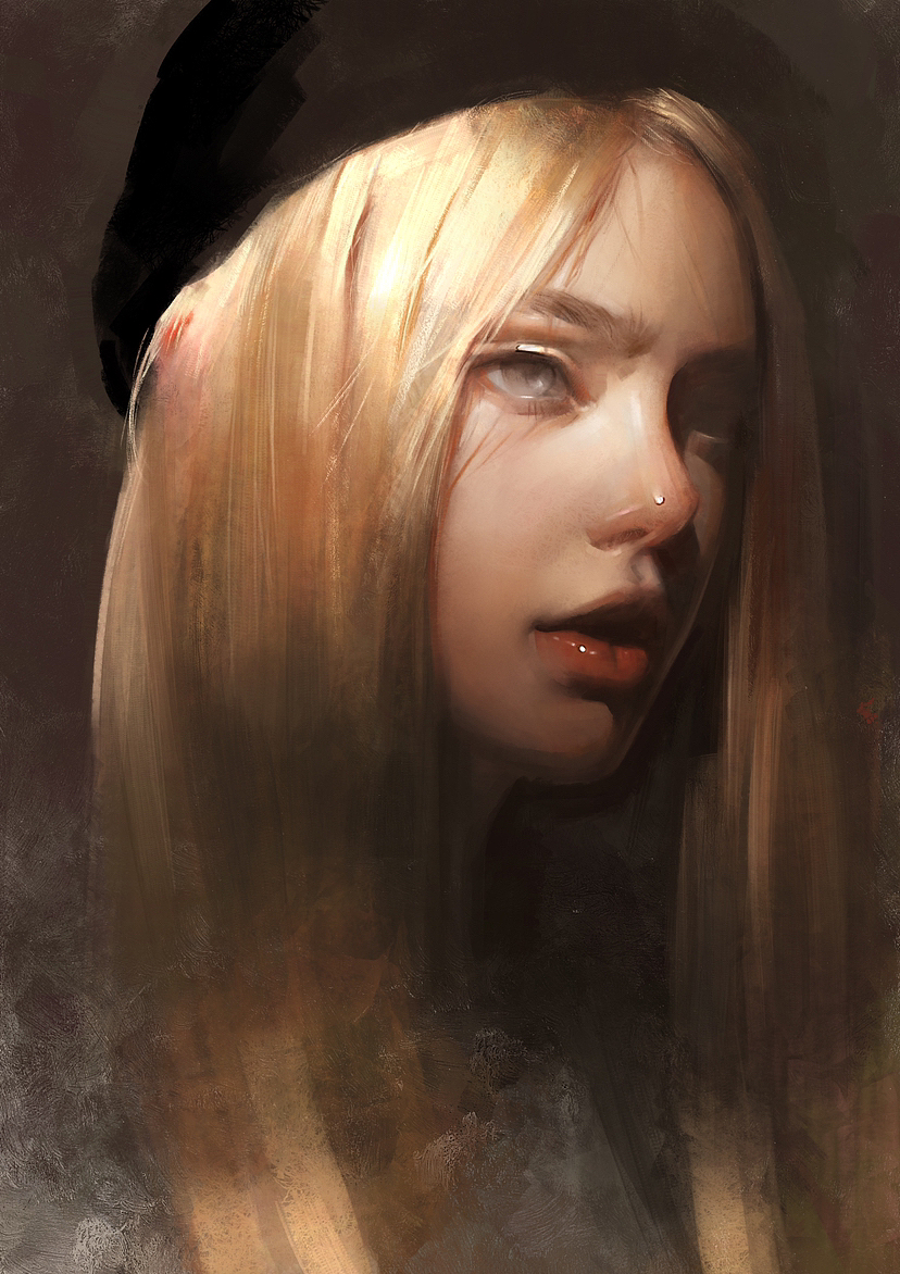 有人看吗？人像厚涂