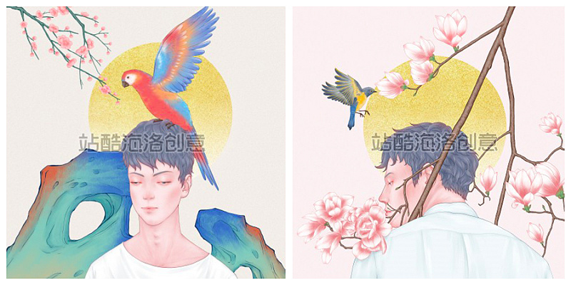 站酷海洛插画供图者-南国夏 专访