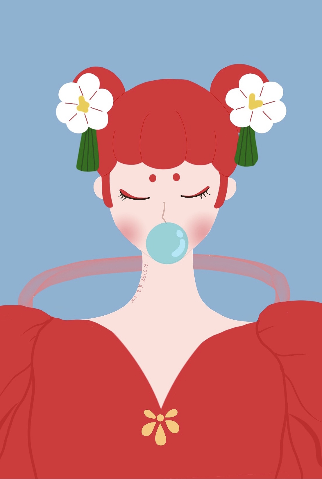 畫的盲盒女孩（圖ZMjU5NDgzNjEy） - 藝術(shù)插畫 - 站酷設(shè)計(jì)師三九李呀原創(chuàng)素材 - 站酷ZCOOL