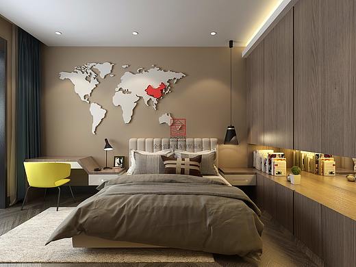 石家庄中冶德贤公馆138平装修-北欧风格装修效果图