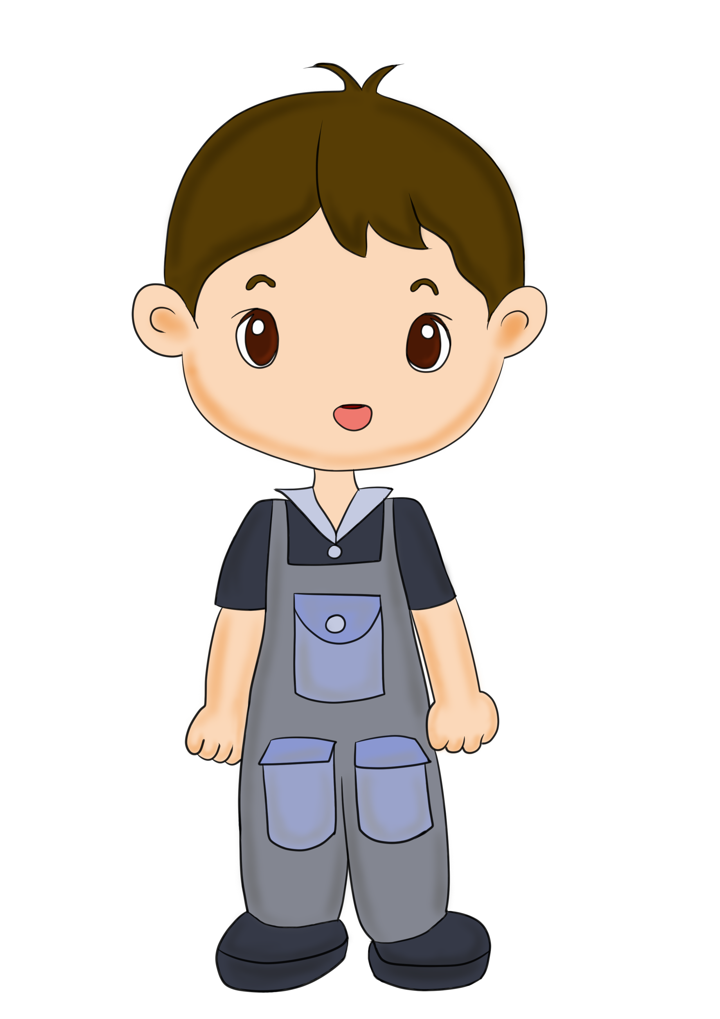 卡通男女孩|插画|儿童插画|插画师梦白 - 原创作品 - 站酷 (zcool)