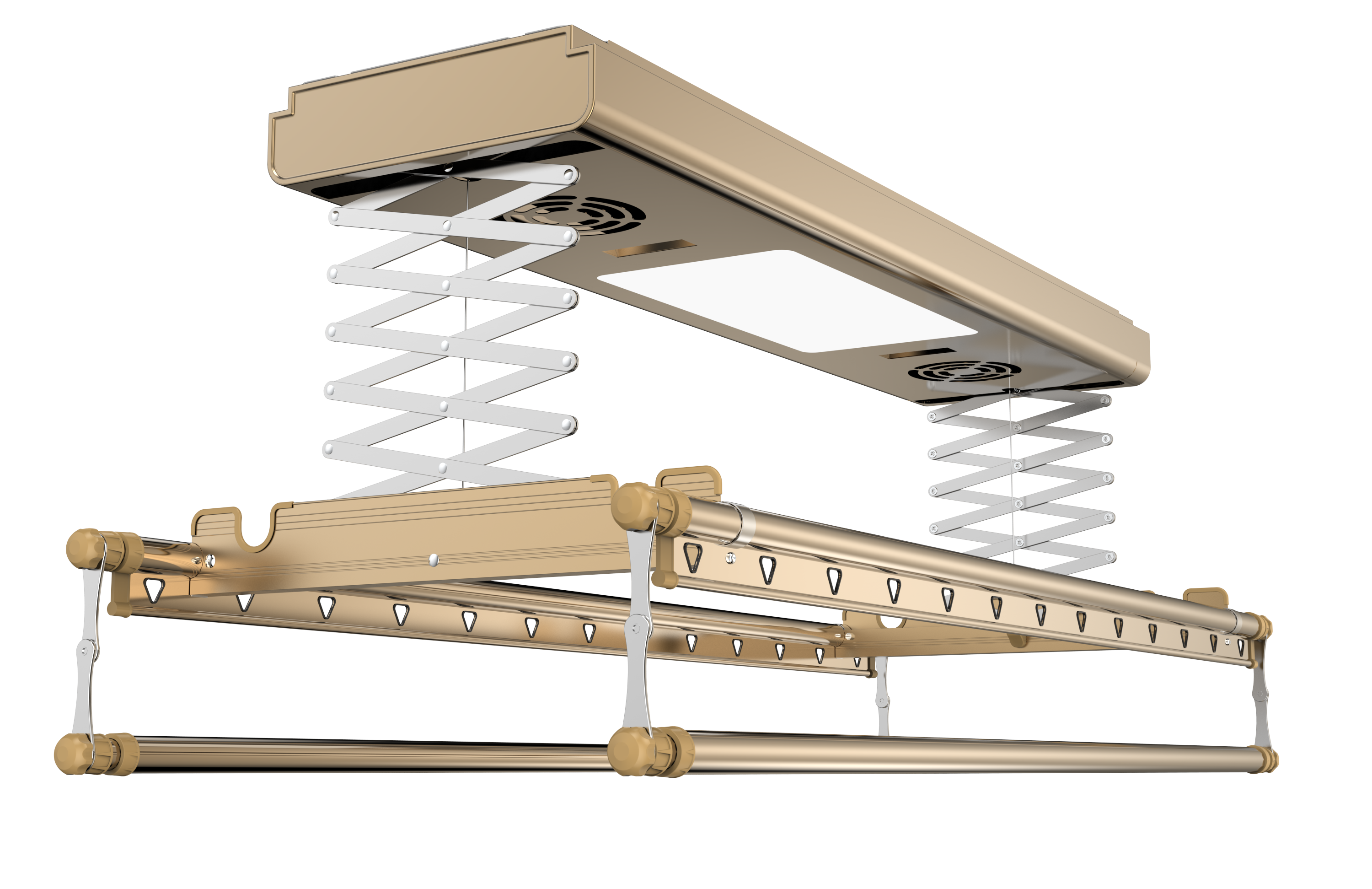超薄嵌入式隐藏电动晾衣架遥控阳台智能隐藏全屏照明全功能自动-阿里巴巴