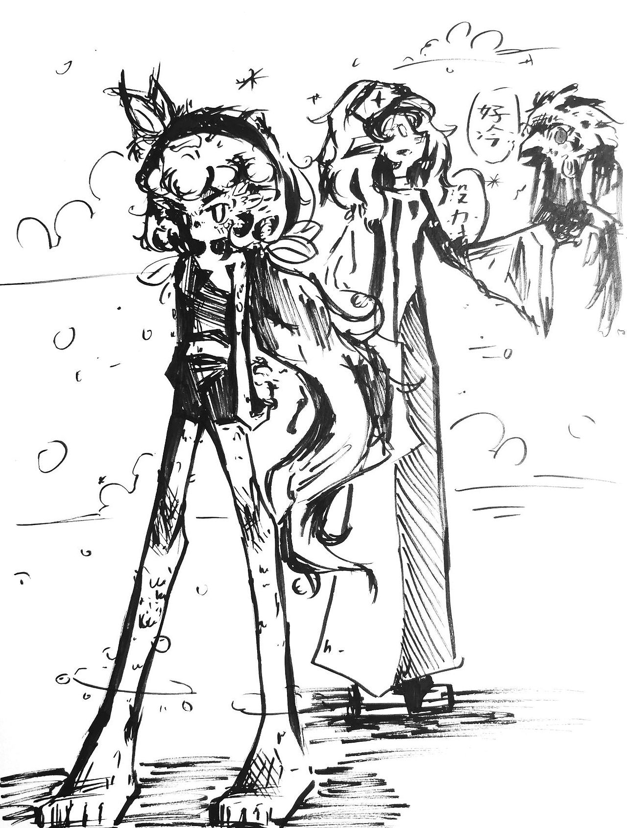 2022人物设计黑白篇