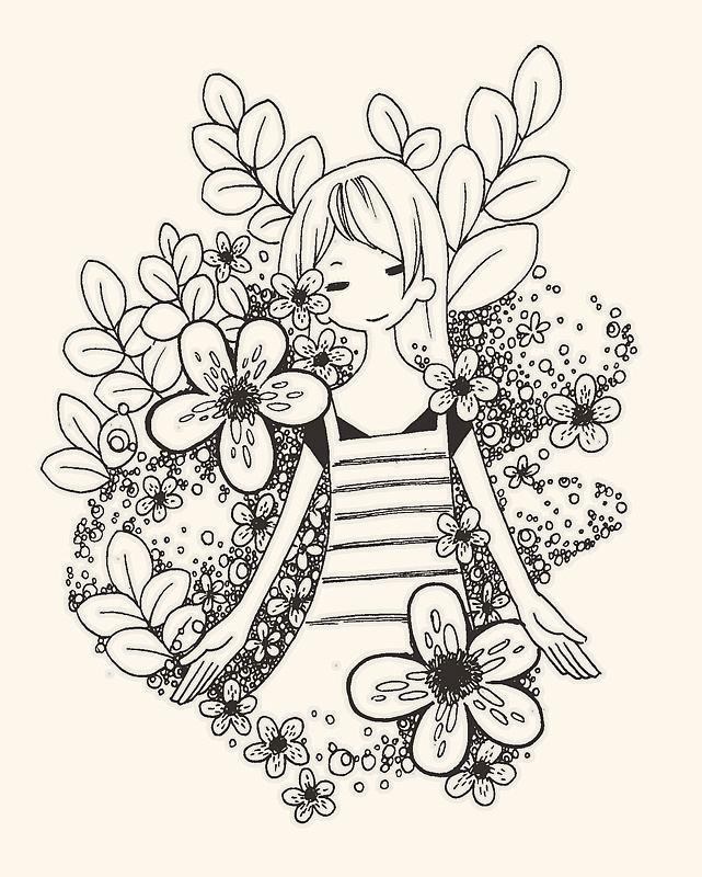 儿童黑白小插图1|插画|儿童插画|zhuazhua83 - 原创作品 - 站酷