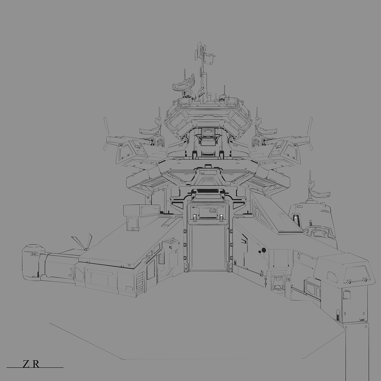 科幻建筑|插画|游戏原画|顾乐鸣 - 原创作品 - 站酷 (zcool)