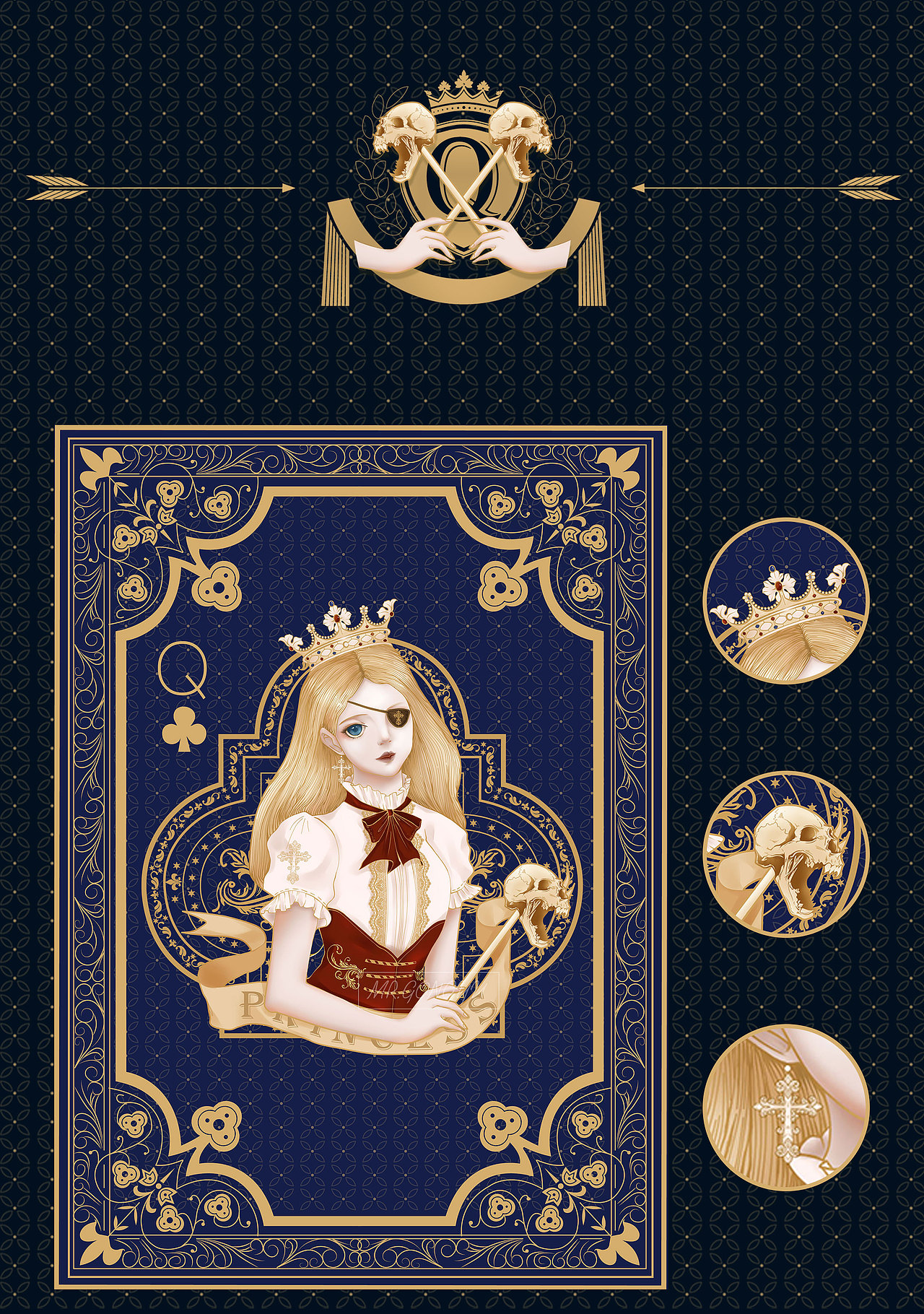 扑克系列（图ZMTY3NzUxMjgw） - 商业插画 - 站酷设计师喔喔子原创素材 - 站酷ZCOOL