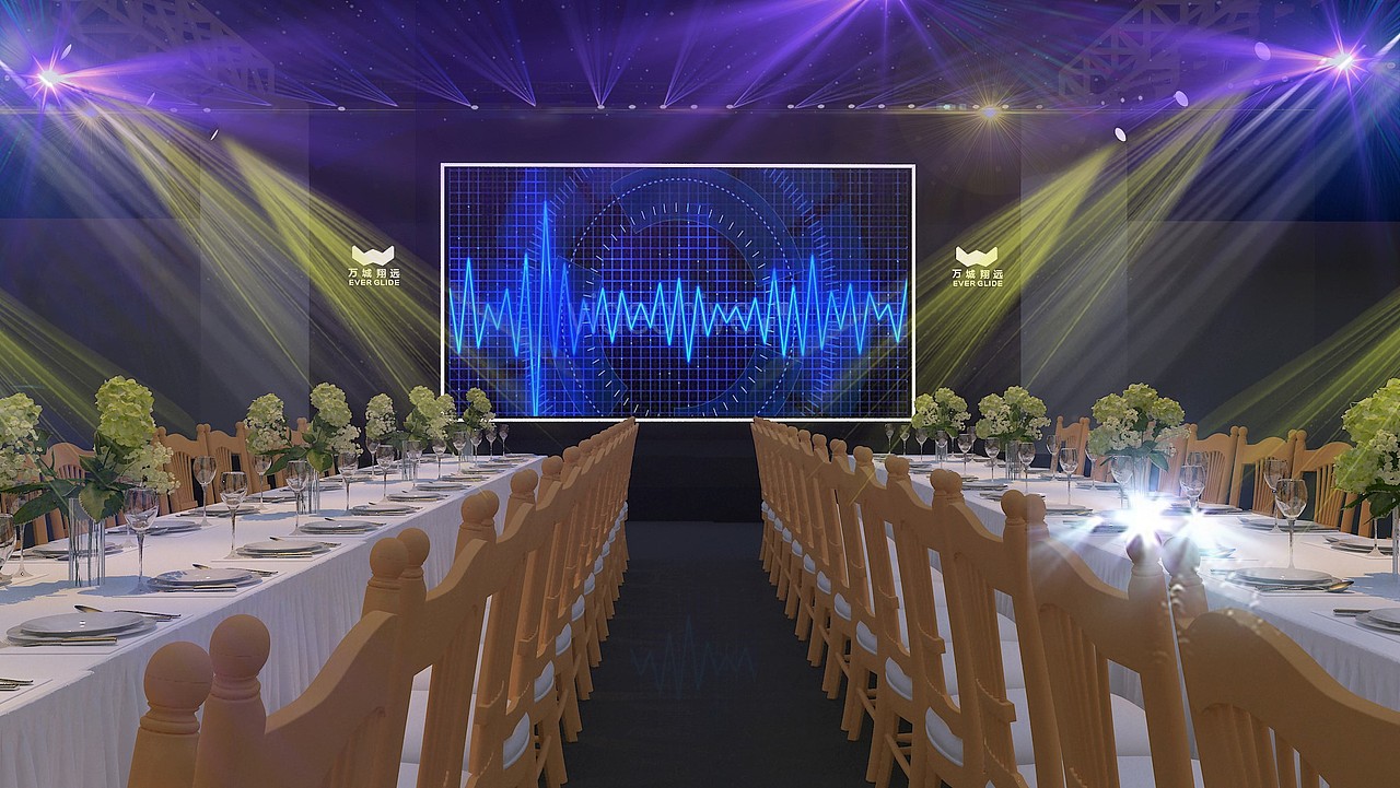 万城翔远开业庆典派对效果图