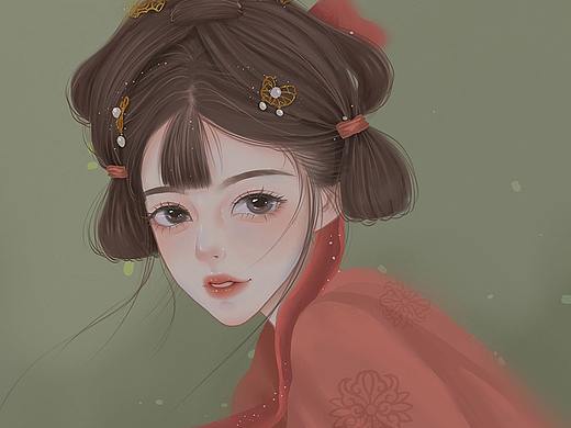 【100天打卡】古风女孩插画