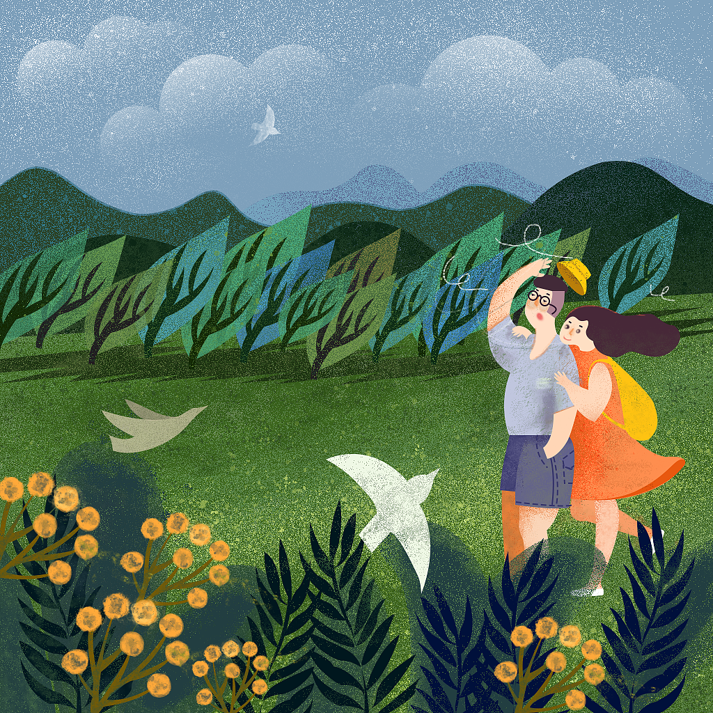 恋爱的季节插画临摹1