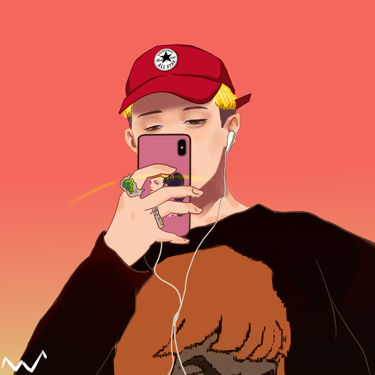 色彩人物头像练习