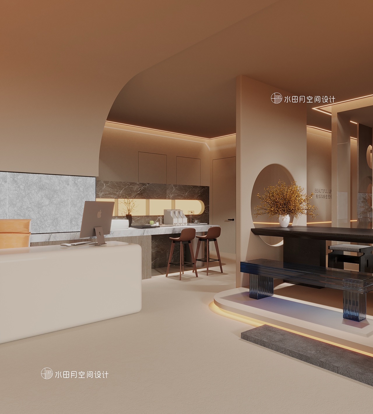 简约并不简单的美容院皮肤管理会所应该如何设计？（图ZMzY0NDQ0NTA4） - 商业空间设计 - 站酷设计师木村空间美学原创素材 - 站酷ZCOOL