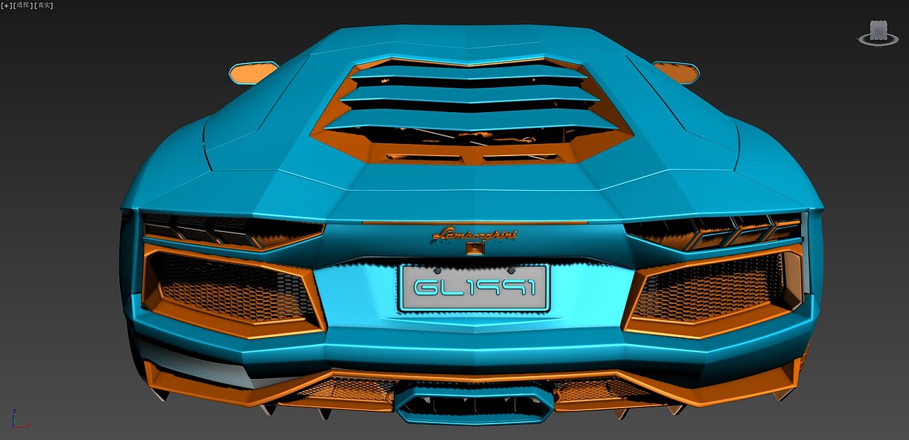 3DMAX建模Lamborghini Aventador LP700-4