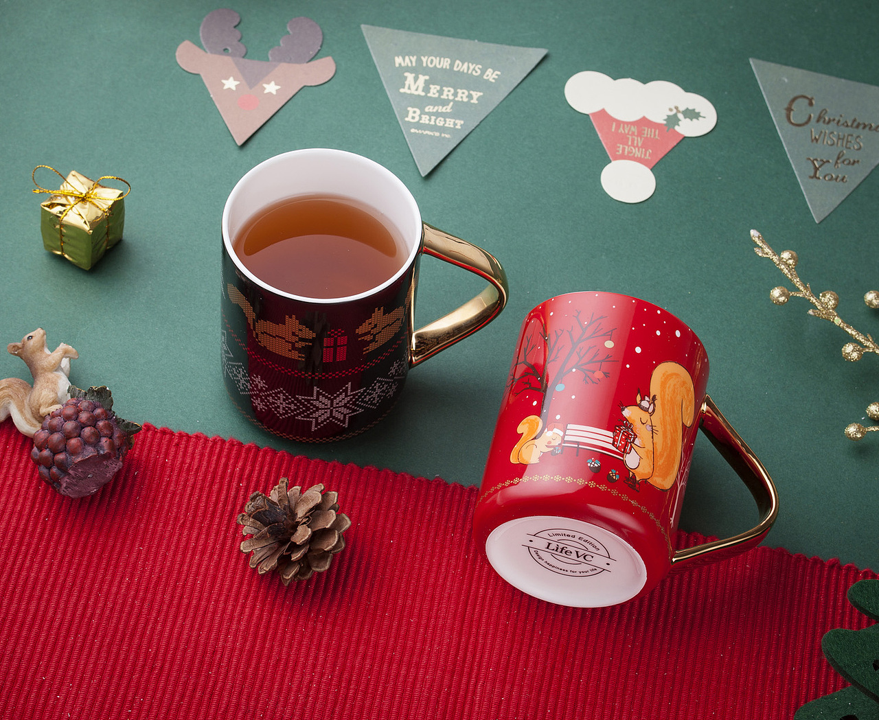 圣诞元素马克杯一组（图ZMTM5NDI5OTg0） - 产品摄影 - 站酷设计师保曼摄影原创素材 - 站酷ZCOOL