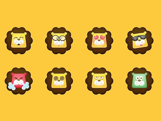 小狮子面部表情包