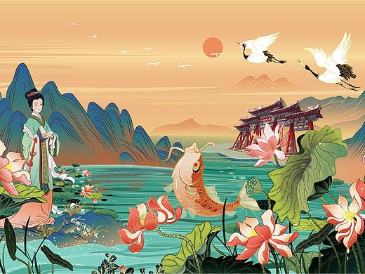 山东济南文创插画-历史人物《李清照》