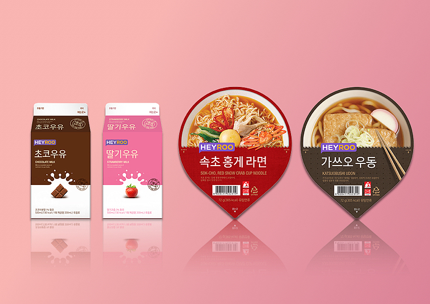 韩国cu便利店pb品牌heyroo产品包装设计