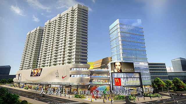 南昌商场设计客户可参考的效果图