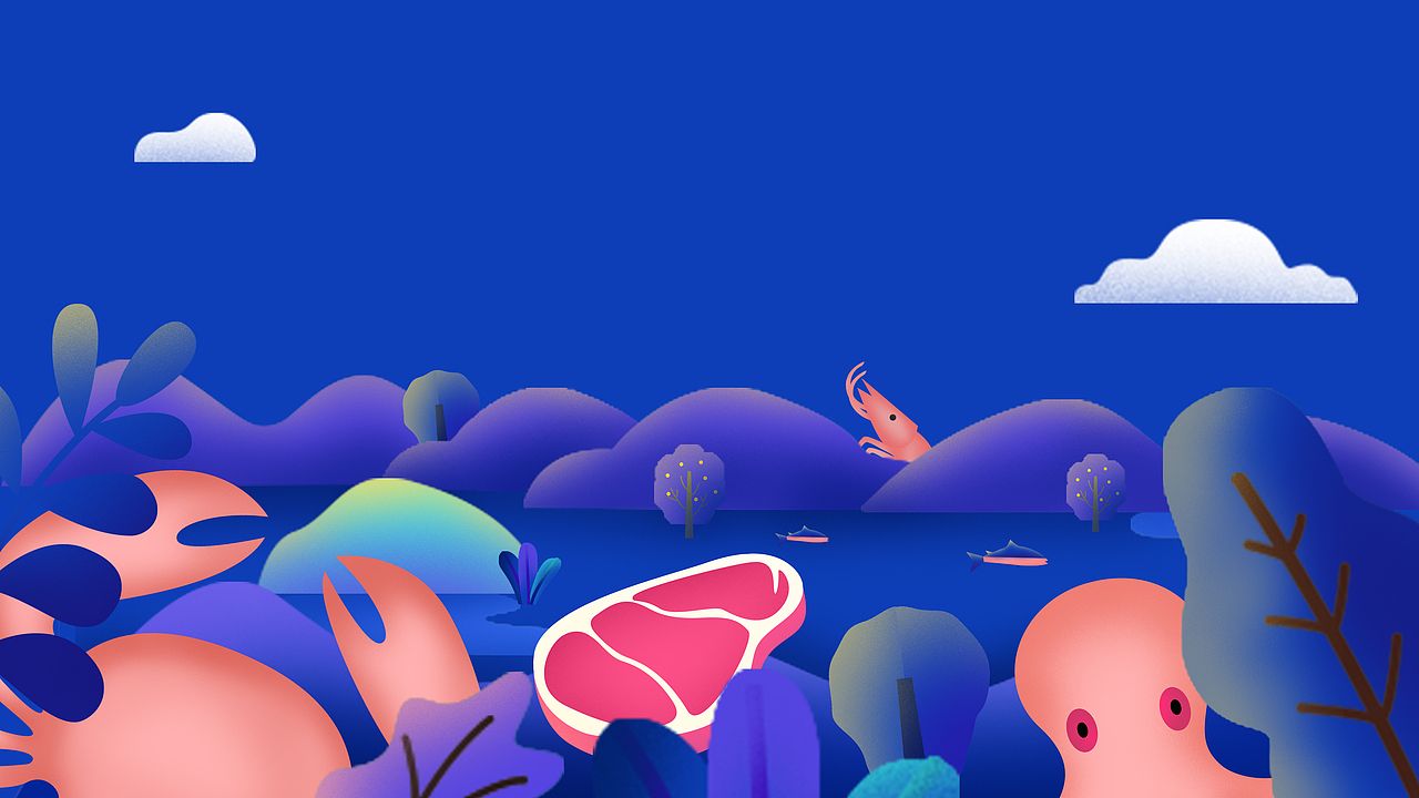 Hello 9鲜生 生鲜品牌升级（图ZMjMzNjQ1OTQw） - 品牌 - 站酷设计师xiao婉子原创素材 - 站酷ZCOOL