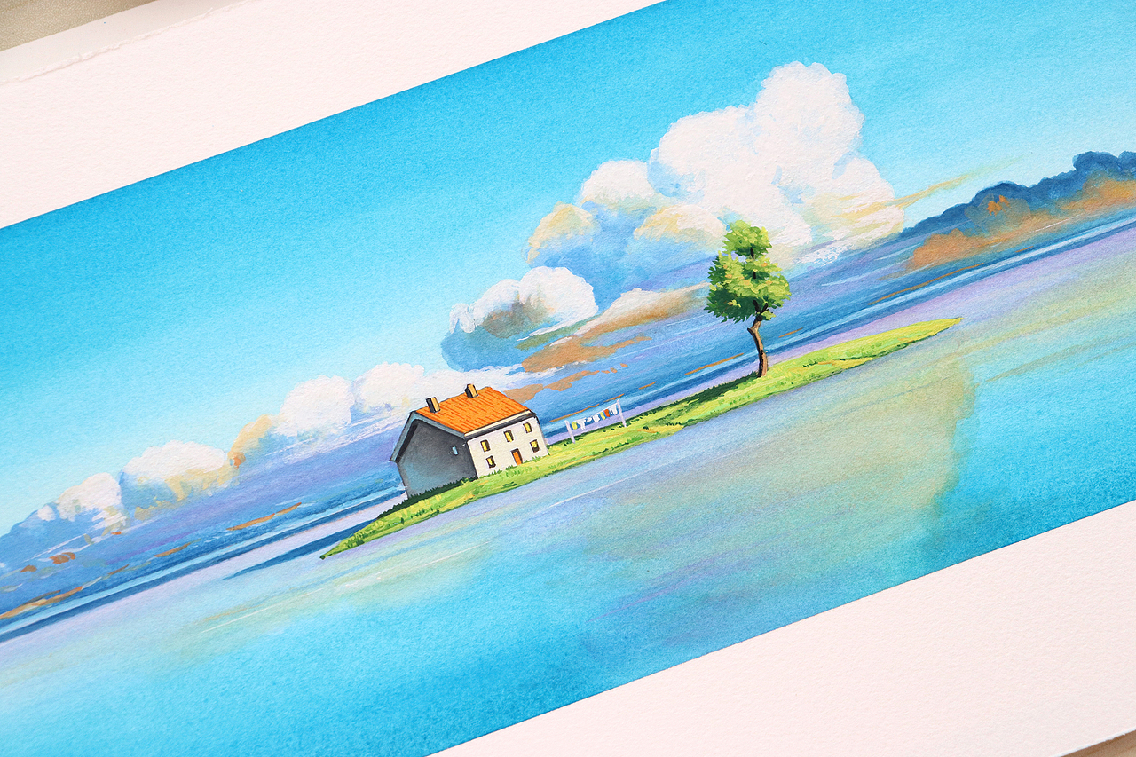 宫崎骏动画场景|治愈系水彩