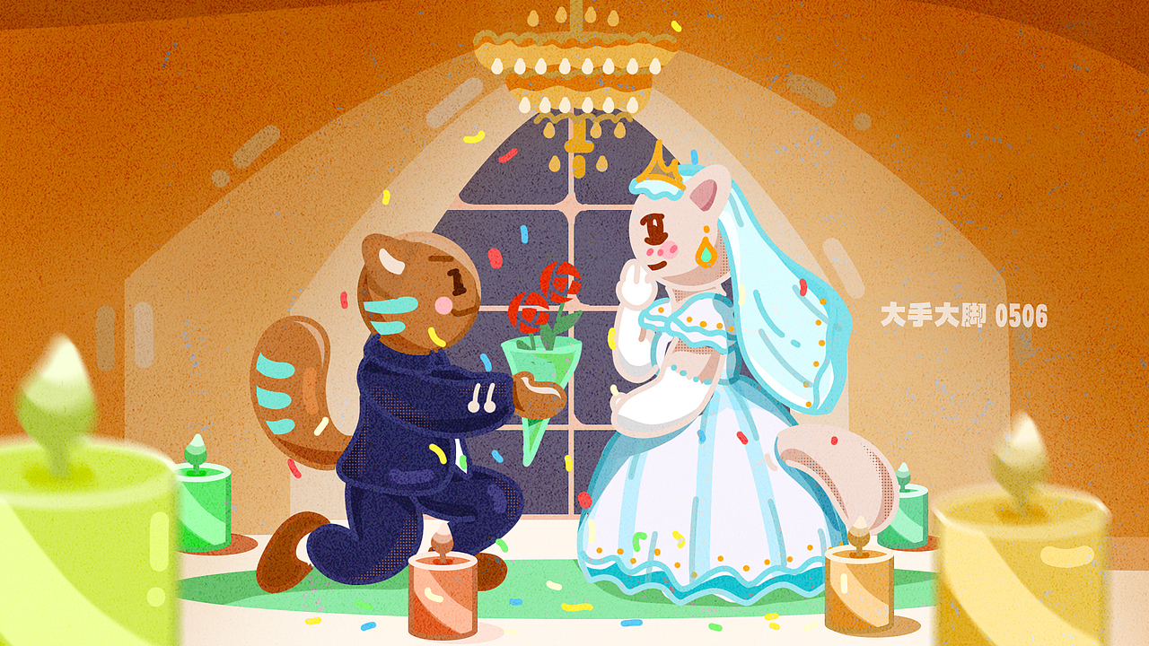 咖啡猫与爱丽丝蜜月旅行插画设计（图ZMjA4NzUwNDQ0） - 创作习作 - 站酷设计师大手大脚Jenny原创素材 - 站酷ZCOOL