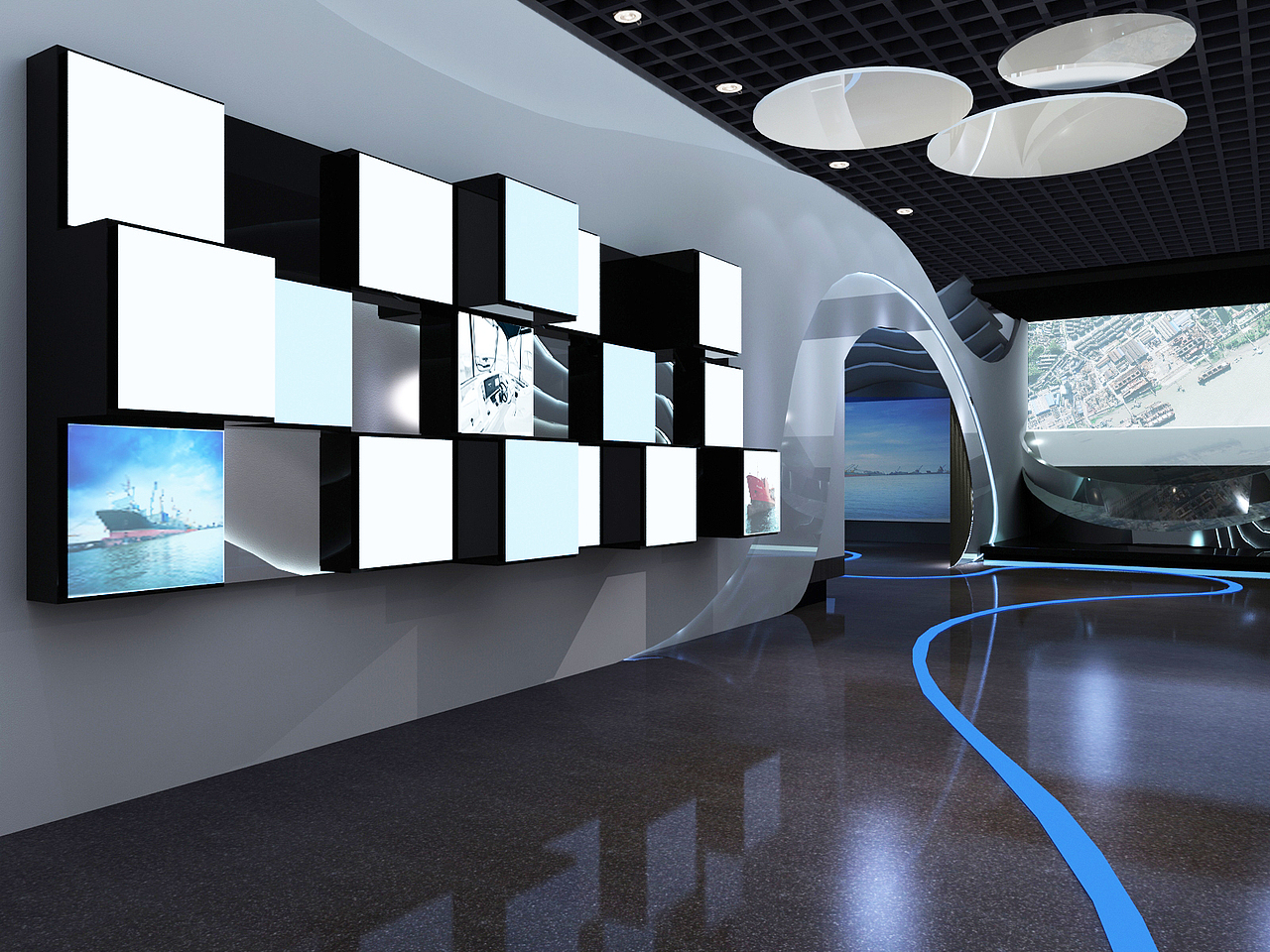 金陵船厂企业展厅（图ZMTI5MTM0MDYw） - 家装设计 - 站酷设计师XXXWXH原创素材 - 站酷ZCOOL