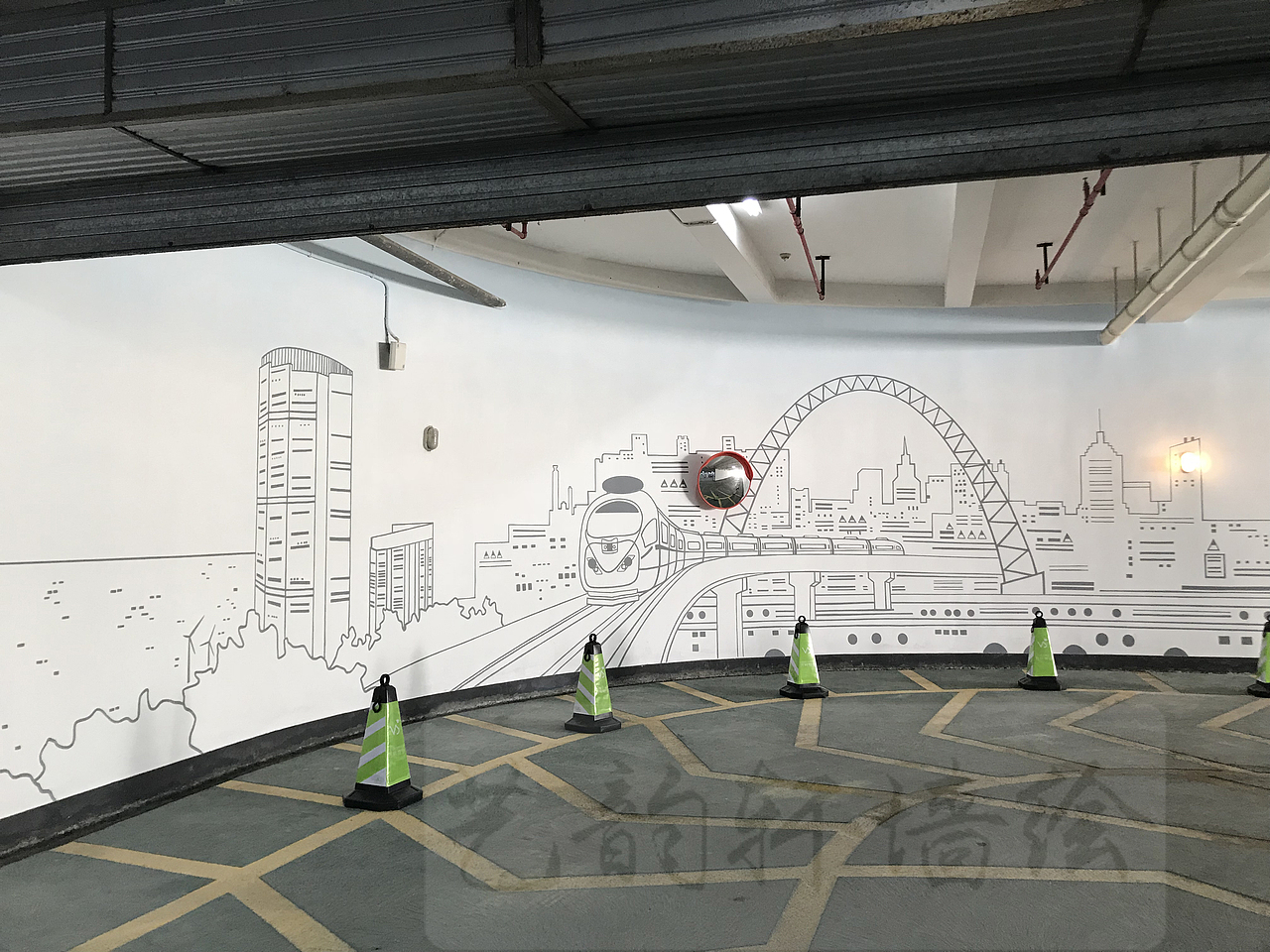 地下车库过道墙面彩绘（图ZMjI4MDk5NjUy） - 新锐潮流插画 - 站酷设计师江浙沪墙绘原创素材 - 站酷ZCOOL