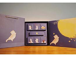 月饼包装 网红猫 包装插画