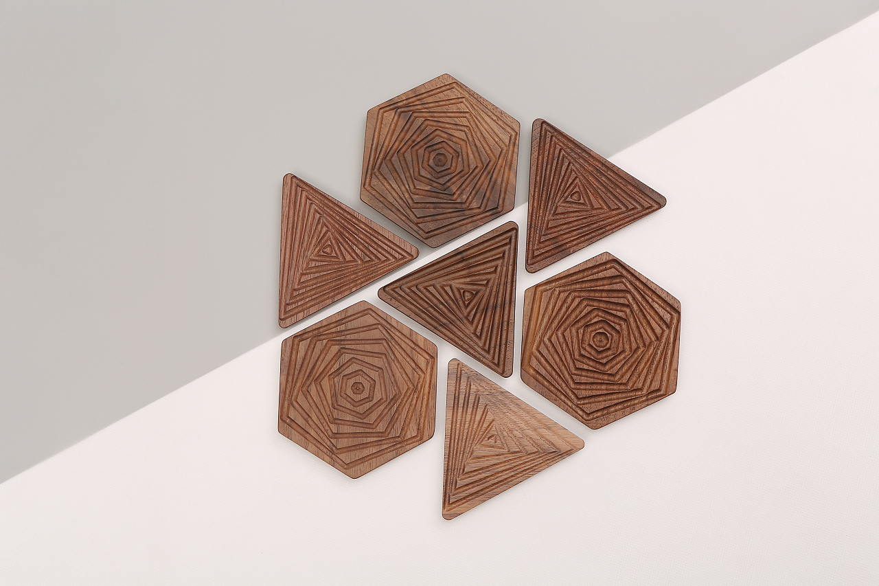 几何形杯垫|工业/产品|生活用品|mozidesign - 原创作品 - 站酷