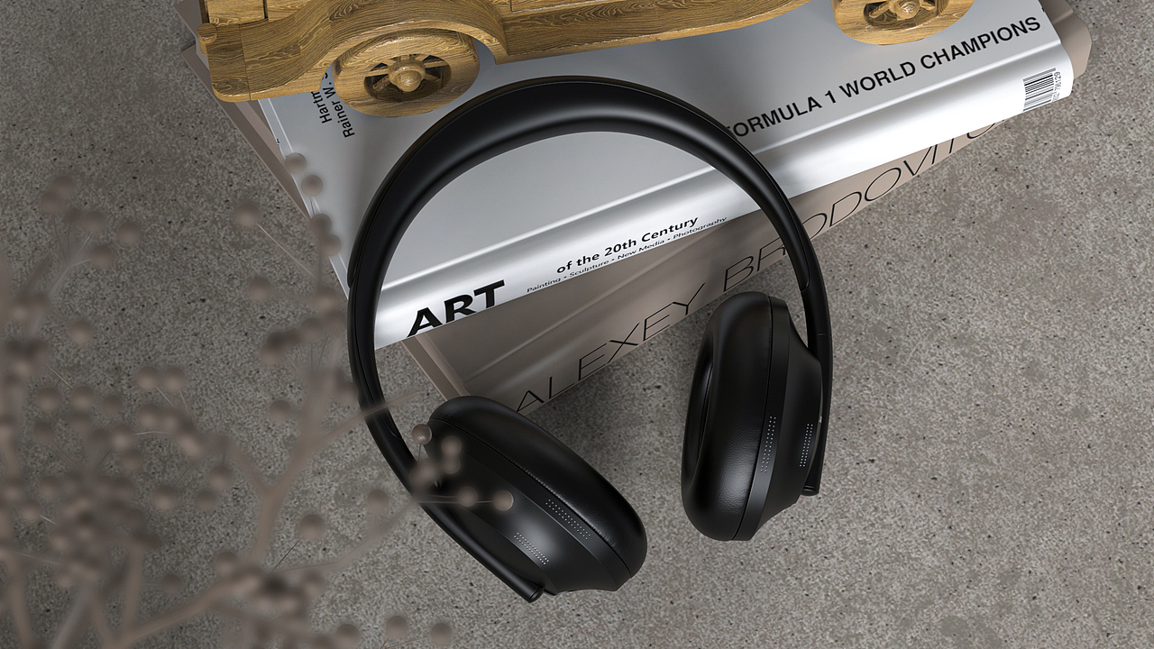 一组耳机渲染练习