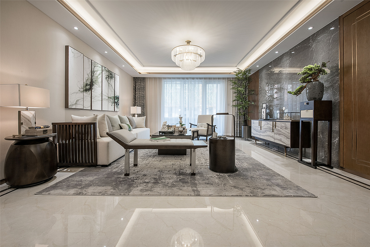 济南力高·君御世家A2样板间设计——新中式