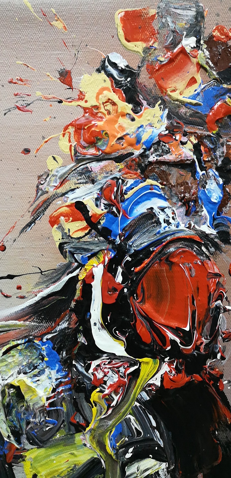 邓宇意象油画.京剧人物