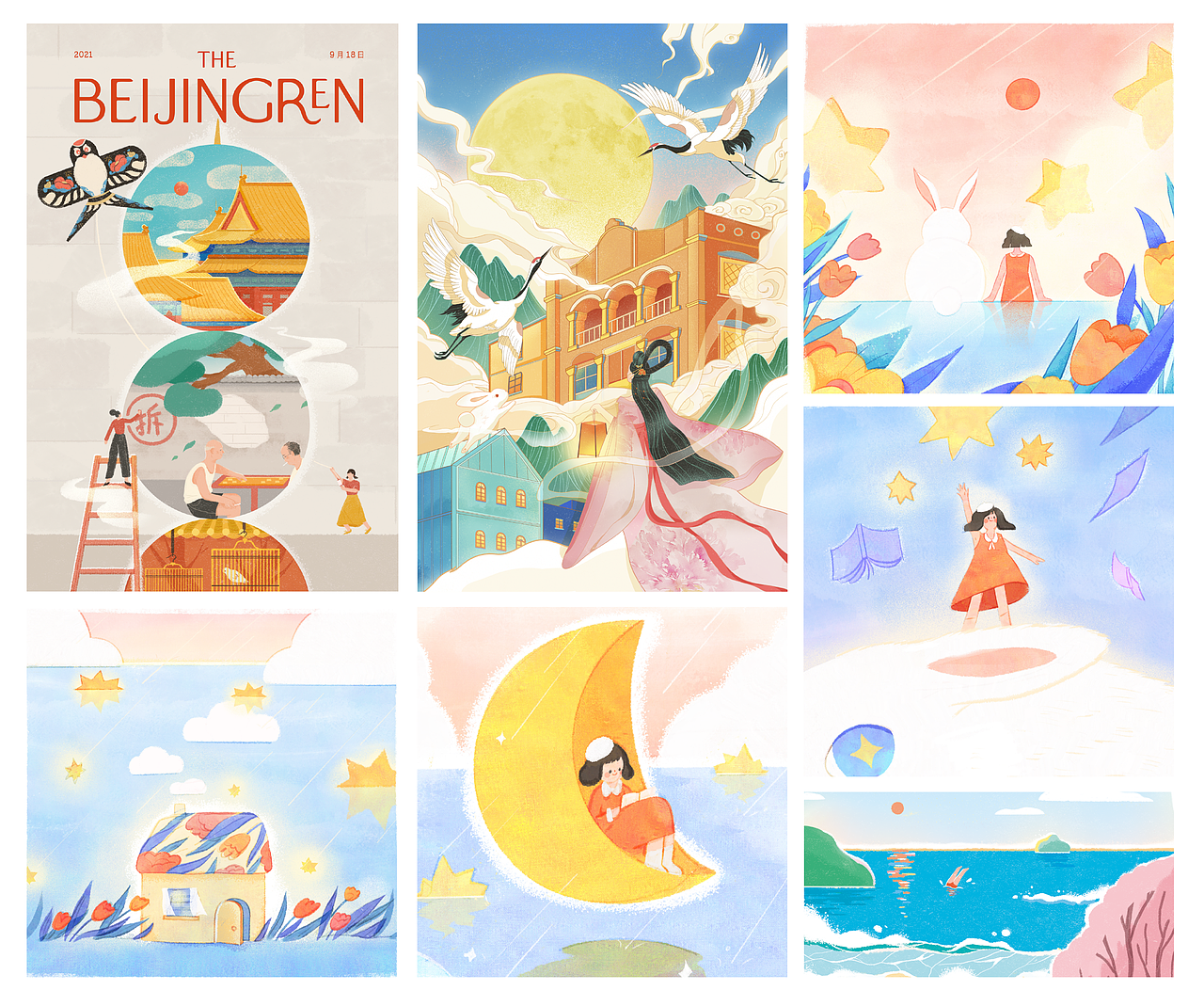 2021个人插画总结（图ZMjgzMTYyOTI0） - 儿童插画 - 站酷设计师糊糊fufu原创素材 - 站酷ZCOOL