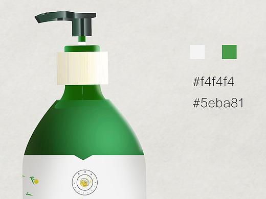 （原创）蜂柠洗发水／薰衣草养发乳标贴／外纸箱设计