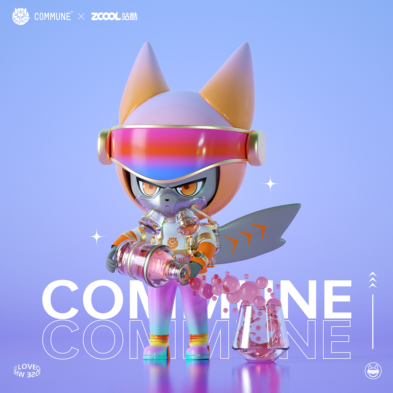 COMMUNE-酒神飞行师（图ZMjc1NDI4MDQ0） - IP形象 - 站酷设计师賀偉HT原创素材 - 站酷ZCOOL
