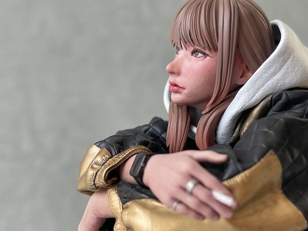 3D打印白模上色成品